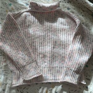 POL Pastel Speckled Turtleneck Sweater